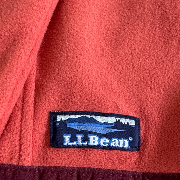 L.L. Bean Coral Fleece Half-Zip Pullover - Picture 3 of 4